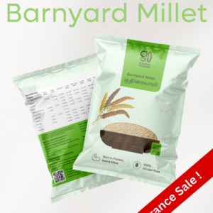 GD Farm Fresh Barnyard Millet (Kuthiraivali), High Protein, Low GI Grain