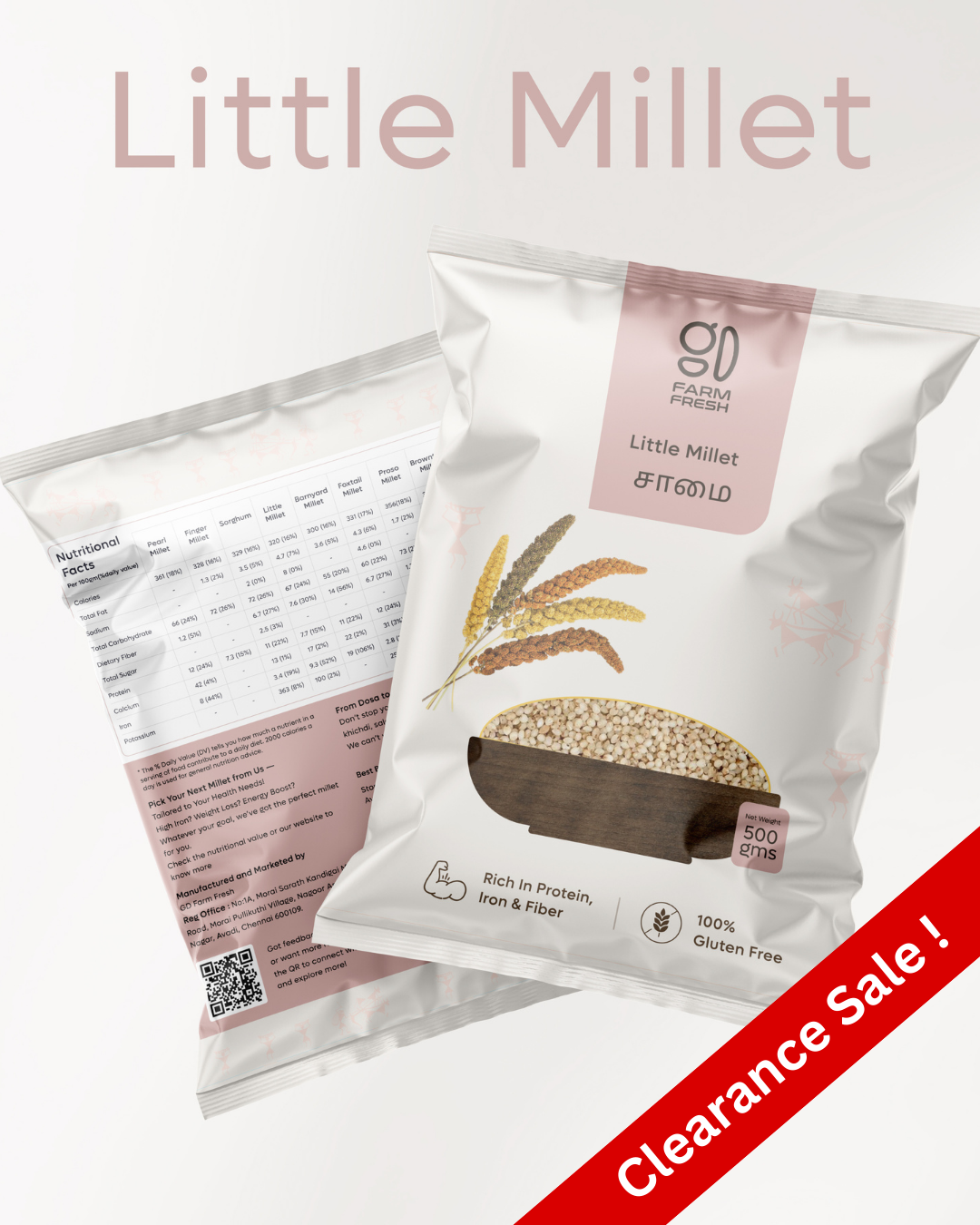 GD Farm Fresh Little Millet (Samai), Traditional Healthy Grain