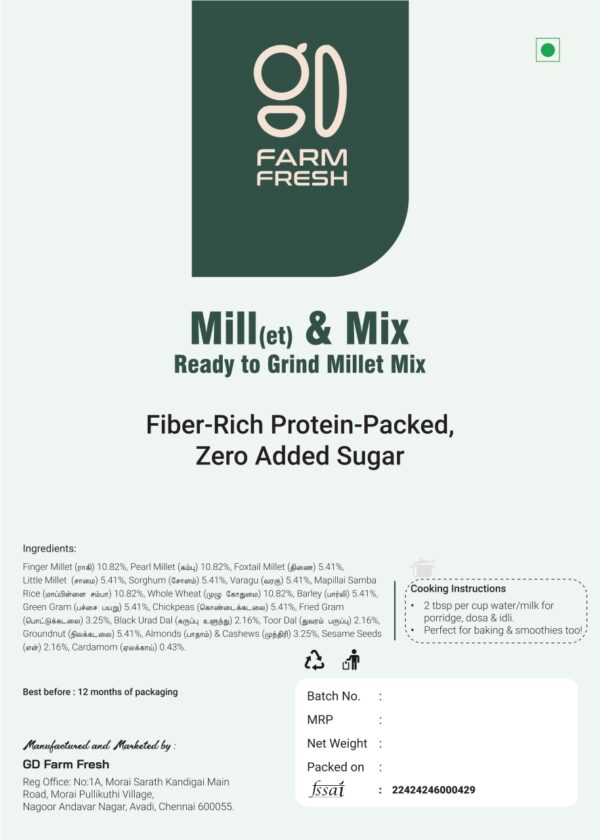 Mill(et) & Mix- Ready to grind millet health mix